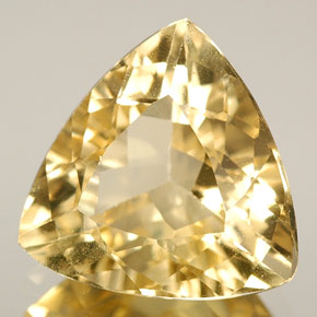 Berilo amarillo natural de 2,71 ct, trillón, VVS