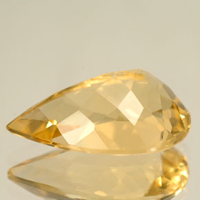 Berilo amarillo natural de 5,50 ct, en forma de pera, IF