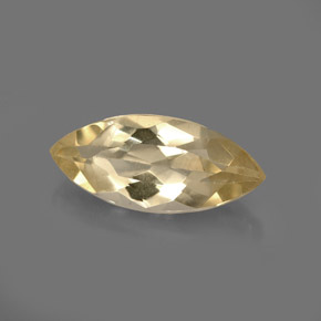Berilo amarillo natural de 2,09 ct, marquesa, VVS