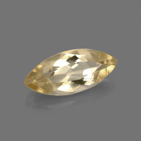 Berilo amarillo natural de 2,09 ct, marquesa, VVS