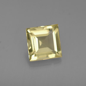 Berilo amarillo natural de 0,64 ct, cuadrado, VVS