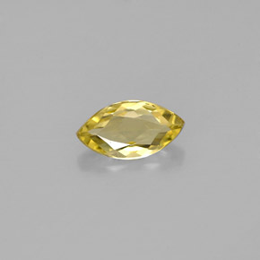 Berilo amarillo natural de 0,51 ct, marquesa, VVS