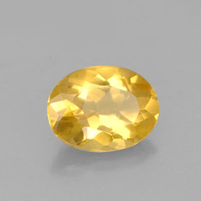 Berilo Dorado amarillo natural de 0.98 ct, Corte Óvalo, VVS