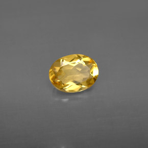 Berilo amarillo natural de 0,95 ct, corte óvalo, VVS-VS