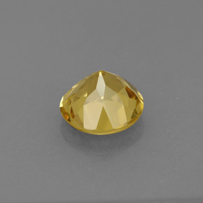 Berilo amarillo natural de 0,76 ct, corte redondo, VS