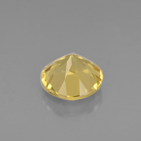 Berilo amarillo natural de 0,75 ct, corte redondo, VS-SI