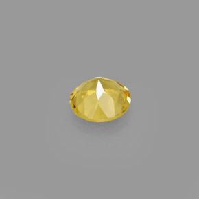 Berilo Dorado amarillo natural de 0.66 ct, Corte Redondo, VVS