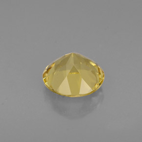Berilo amarillo natural de 0,74 ct, corte redondo, VVS-VS