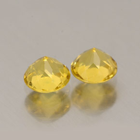 Gemas de Berilo Dorado amarillo natural de  ct, Corte Redondo, VVS-VS