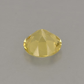 Berilo dorado amarillo natural de 0,39 ct, corte redondo, VS