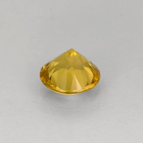 Berilo amarillo natural de 0,62 ct, corte redondo, VS