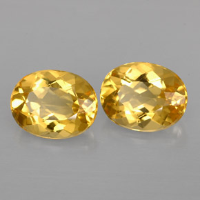 Gemas de Berilo Dorado amarillo natural de  ct, Corte Óvalo, VVS-VS