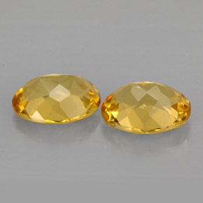 Gemas de Berilo Dorado amarillo natural de  ct, Corte Óvalo, VVS-VS