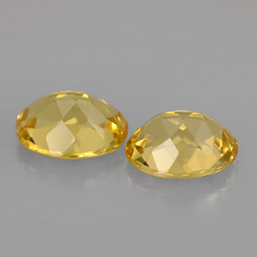 Gemas de berilo amarillo natural de  ct, corte óvalo, VVS