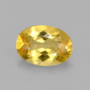 Berilo amarillo natural de 2,03 ct, corte óvalo, VVS-VS