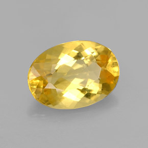 Berilo amarillo natural de 2,03 ct, corte óvalo, VVS-VS