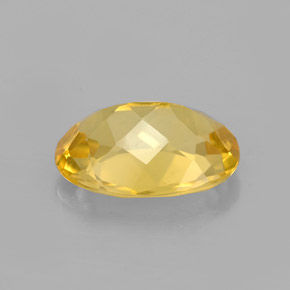 Berilo amarillo natural de 2,03 ct, corte óvalo, VVS-VS