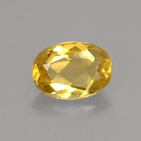 Berilo dorado amarillo natural de 0,68 ct, corte óvalo, VVS-VS