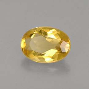 Berilo dorado amarillo natural de 0,68 ct, corte óvalo, VVS-VS