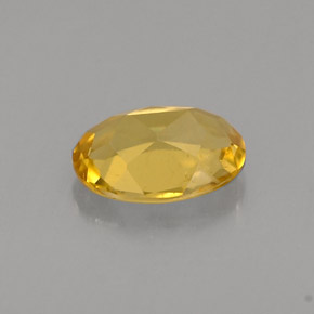 Berilo dorado amarillo natural de 0,68 ct, corte óvalo, VVS-VS