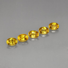 Gemas de Berilo Dorado amarillo natural de  ct, Corte Óvalo, VVS