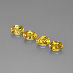 Gemas de berilo amarillo natural de  ct, corte óvalo, VVS-VS