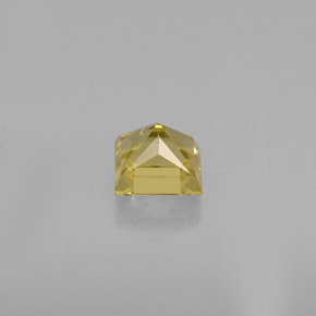 Berilo amarillo natural de 0,52 ct, cuadrado, VVS