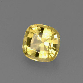 Berilo amarillo natural de 0,74 ct, corte cojín, VVS-VS