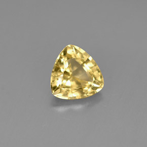 Berilo Dorado amarillo natural de 0.44 ct, Trillón, VVS