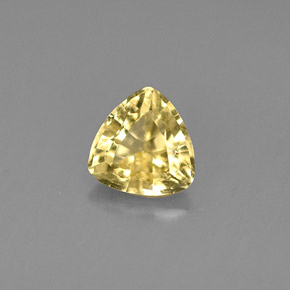Berilo Dorado amarillo natural de 0.44 ct, Trillón, VVS