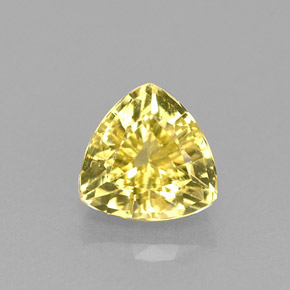 Berilo Dorado amarillo natural de 0.76 ct, Trillón, VVS-VS
