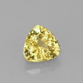 Berilo Dorado amarillo natural de 0.76 ct, Trillón, VVS-VS