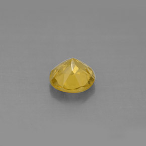 Berilo amarillo natural de 0,59 ct, corte redondo, VS