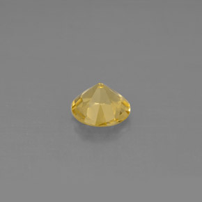 Berilo amarillo natural de 0,58 ct, corte redondo, VS