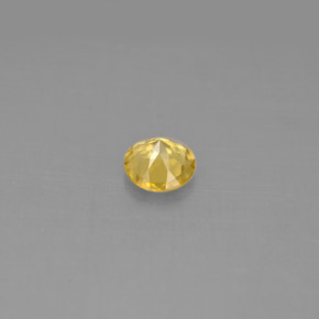 Berilo Dorado amarillo natural de 0.36 ct, Corte Redondo, VS