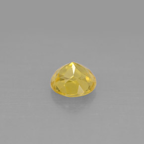Berilo Dorado amarillo natural de 0.80 ct, Corte Redondo, VS