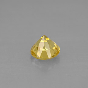 Berilo amarillo natural de 0,73 ct, corte redondo, VS