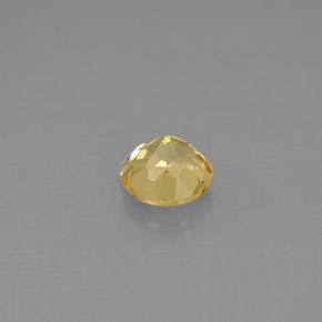 Berilo amarillo natural de 0,60 ct, corte redondo, VS