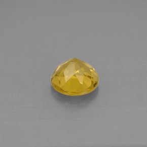 Berilo Dorado amarillo natural de 0.95 ct, Corte Redondo, VS