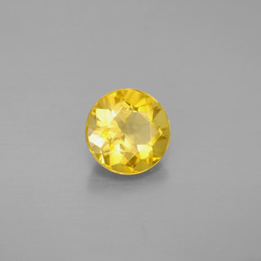 Berilo Dorado amarillo natural de 1.18 ct, Corte Redondo, VS