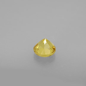 Berilo Dorado amarillo natural de 0.54 ct, Corte Redondo, VS