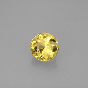 Berilo Dorado amarillo natural de 1.05 ct, Corte Redondo, VS