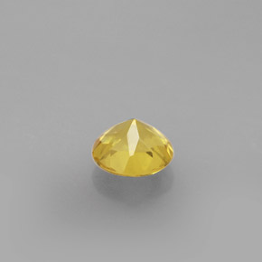 Berilo amarillo natural de 0,82 ct, corte redondo, VS