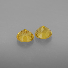 Gemas de Berilo Dorado amarillo natural de  ct, Corte Redondo, VVS-VS