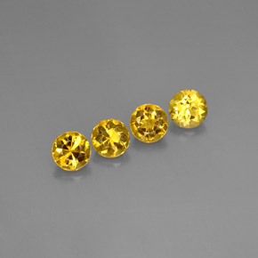 Gemas de Berilo Dorado amarillo natural de  ct, Corte Redondo, VVS-VS