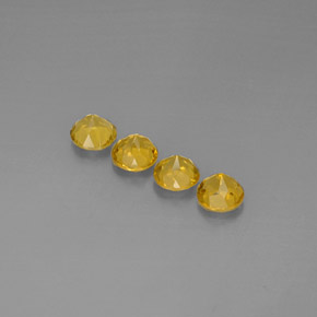 Gemas de Berilo Dorado amarillo natural de  ct, Corte Redondo, VVS-VS