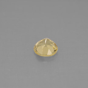Berilo Dorado amarillo natural de 0.44 ct, Corte Redondo, VS