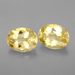 Gemas de Berilo Dorado amarillo natural de  ct, Corte Óvalo, VVS-VS