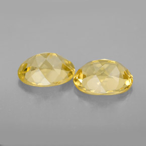 Gemas de Berilo Dorado amarillo natural de  ct, Corte Óvalo, VVS-VS