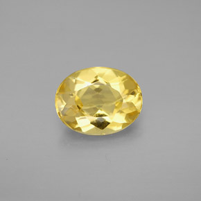 Berilo Dorado amarillo natural de 1.50 ct, Corte Óvalo, VVS